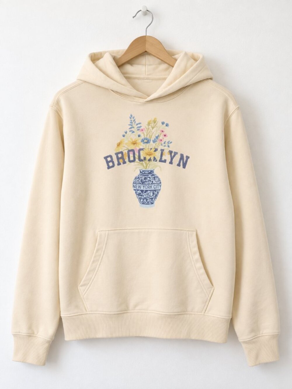 Old Navy Oversized Brooklyn Floral Hoodie Men’s XL Howlite NWT